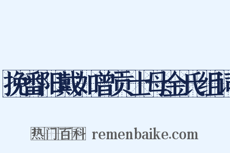 挽番阳戴如曾贡士母金氏组词是什么意思的图片